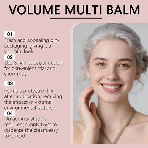 PDRN Stick multi-fonctions au collagène rose 5 % Volufiline : stick réparateur, raffermissant et hydratant longue durée pour le visage, le cou et le contour des yeux