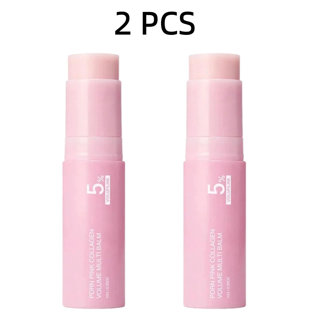 PDRN Stick multi-fonctions au collagène rose 5 % Volufiline : stick réparateur, raffermissant et hydratant longue durée pour le visage, le cou et le contour des yeux